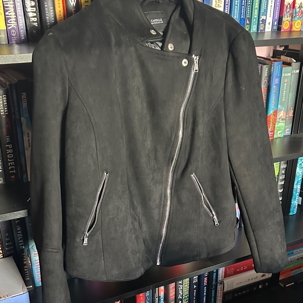 Charming Black Leather Jacket for Women